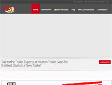 Tablet Screenshot of muttontrailersales.com
